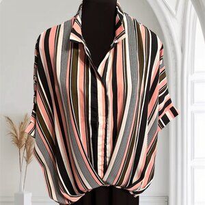 Women's Multicolor Stripe Blouse